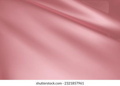 Close-up texture of light pink silk. Light pink fabric smooth texture surface background. Smooth elegant pink silk in Sepia toned. Texture, background, pattern, template. 3D vector illustration.