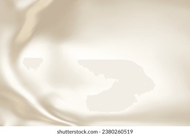Close-up texture of natural beige silk. Light Gold fabric smooth texture surface background. Smooth elegant golden silk in Sepia toned. Texture, background, pattern, template. 3D vector illustration.