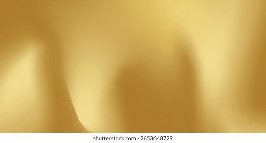 Close-up texture of natural gold silk. Light Golden fabric smooth texture surface background. Smooth elegant gold silk in Sepia toned. Texture, background, pattern, modern  background