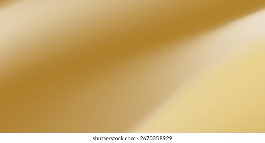 Close-up texture of natural gold silk. Light Golden fabric smooth texture surface background. Smooth elegant gold silk in Sepia toned. Texture, background, pattern, template. 3D vector illustration.
