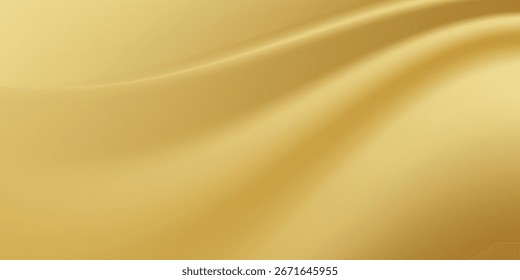 Textura em close de seda de ouro natural. Fundo de superfície de textura lisa de tecido dourado claro. Seda de ouro suave e elegante em Sepia tonificada. Textura, fundo, vetor padrão abstrato moderno