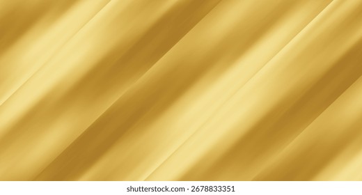 Textura em close de seda de ouro natural. Fundo de superfície de textura lisa de tecido dourado claro. Seda de ouro suave e elegante em Sepia tonificada. Textura, fundo, padrão, modelo. Ilustração de vetor 3D.