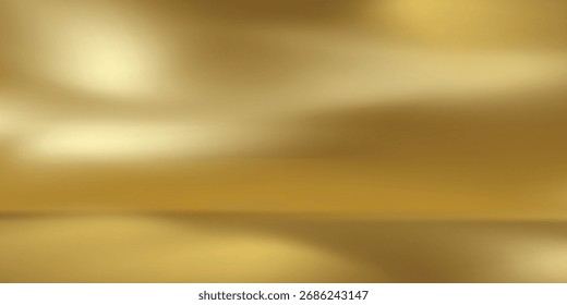 Textura em close de seda de ouro natural. Fundo de superfície de textura lisa de tecido dourado claro. Seda de ouro suave e elegante em Sepia tonificada. Textura, fundo, padrão, modelo. Ilustração de vetor 3D.
