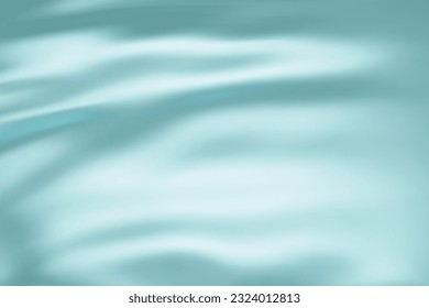 Close-up texture of sky blue silk.  Light blue fabric smooth surface background. Smooth elegant blue silk in Sepia toned. Texture, background, pattern, template. 3D vector illustration.