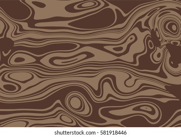 Close-up top view of wooden texture with swirl and vortex pattern.