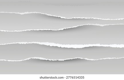 Closeup of torn paper edges texture