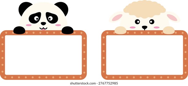 A close-up of two cartoon cows peeking over a wooden fence
