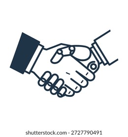 Nahaufnahme von zwei Händen, die zittern und Partnerschaft, Vereinbarung, Vereinbarung und erfolgreiche Zusammenarbeit symbolisieren