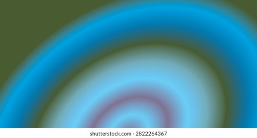 A close-up view of an abstract circular gradient, featuring concentric rings of blue, light blue, and subtle red tones against a muted background.