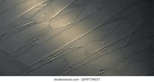 Uma visão de perto de um fundo texturizado cinza escuro abstrato com linhas diagonais proeminentes e efeitos de luz sutis, criando um visual dinâmico e moderno.