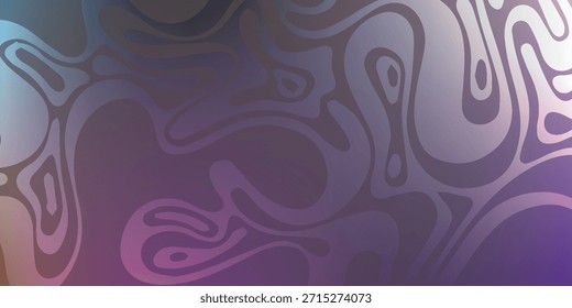Eine Nahaufnahme abstrakter, wirbelnder Muster in violetten, grauen und blauen und orangefarbenen Tönen, die eine fließende und organische Textur erzeugen.