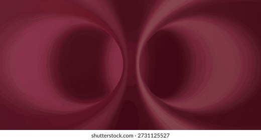 Uma visão de perto de padrões abstratos, girando em tons vermelhos e roxos profundos, criando uma sensação de profundidade e movimento.