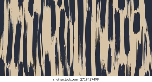 A close-up view of an animal print pattern featuring zebra stripes in black and beige