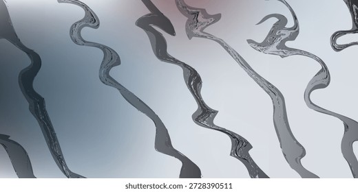 Vista de cerca de líneas onduladas fluidas y orgánicas en tonos de gris, creando un patrón abstracto dinámico.