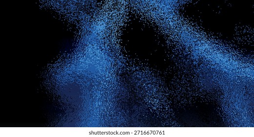 Close-up view of swirling blue particles and light effects against a black backdrop.