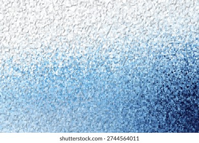 A close-up view of a textured surface with a gradient of blue and white hues