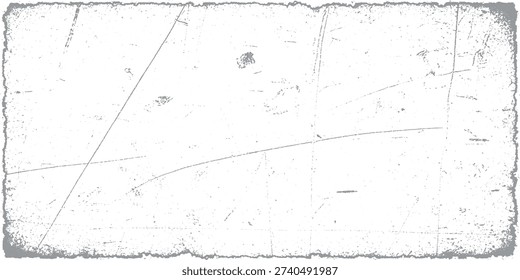 A close-up view of a vintage distressed paper texture, featuring numerous scratches, dust, and grunge effects, creating an aged and worn appearance.