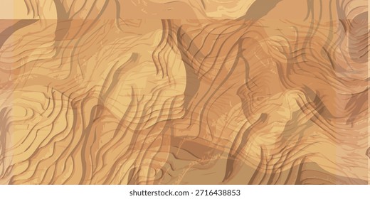 Vista de cerca de una superficie de madera con intrincados patrones de grano en forma de remolino en tonos de marrón claro y beige, creando una textura natural y orgánica.