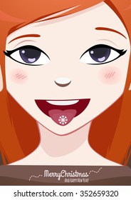 Close-up woman face
