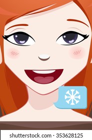 Close-up woman face
