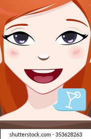 Close-up woman face