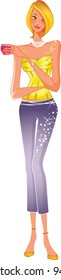 close-up of woman holding wineglass