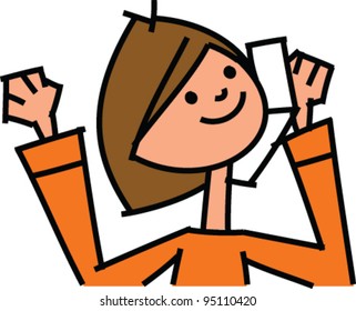 closeup of woman smiling