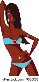 closeup of woman standing
