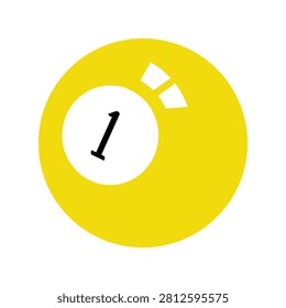 Close-up of a yellow stopwatch timer showing the number one in the center, isolated on a white background.