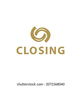 Closing Logo Design Leter cc Simple