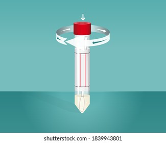 Closing the tube, Swab Disposable Virus Sampling Tube, Virus Transport Sampling Specimen Collection Tube, Virus Specimen Collection Tube