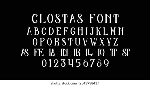 Clostas - Fonte de Exibição Serif Moderna

Clostas é um vintage display handlettering, que está combinando tipografia moderna e clássica. Sim, voltamos ao início do século 19.