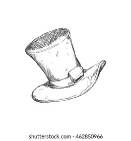 Cloth and accesory concept represented by hat icon. Isolated and flat illustration