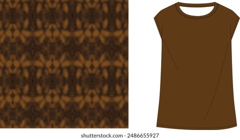 Cloth aztec vector seamless pattern design for clothing brand. Geometric  ornament design
