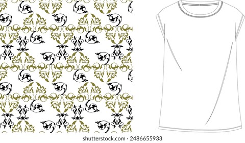 Cloth aztec vector seamless pattern design for clothing brand. Geometric  ornament design