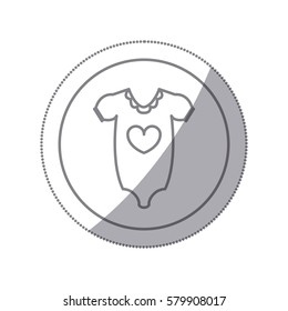 cloth baby icon image, vector illustration design