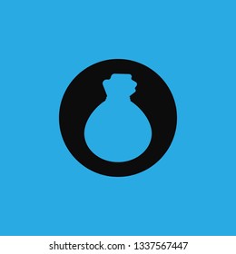 cloth bag icon vector
