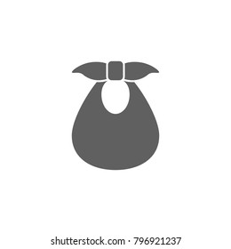 Cloth bag icon vector