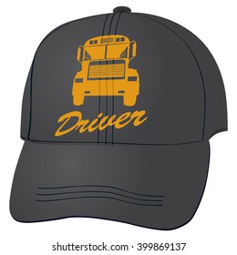 Cloth baseball cap for the school bus driver.