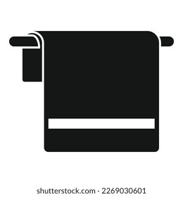 Icono de manta de tela simple vector. Toalla de servilleta. Tejido de papel
