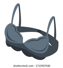 Icono de sujetador de tela. Isométrico de icono vectorial del sujetador de tela para el diseño web aislado en fondo blanco