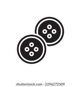 Cloth Button Filled Icon Vector