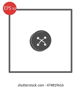 Cloth Button Icon Stock Vector (Royalty Free) 474819616 | Shutterstock