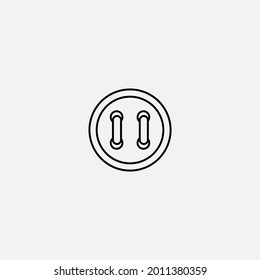 Cloth button icon sign vector,Symbol, logo illustration for web and mobile
