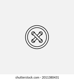 Cloth button icon sign vector,Symbol, logo illustration for web and mobile