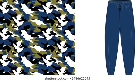 Cloth camouflage  texture for hunting, extreme sport.texture military camouflage repeats seamless army hunting print design