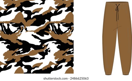 Cloth camouflage  texture for hunting, extreme sport.texture military camouflage repeats seamless army hunting print design