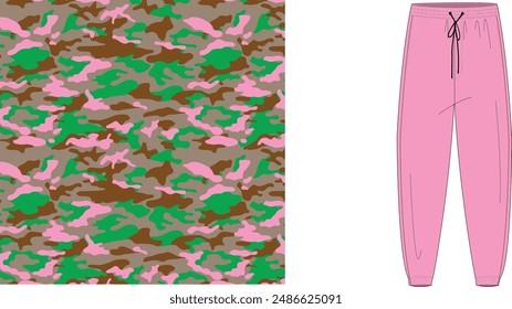 Cloth camouflage  texture for hunting, extreme sport.texture military camouflage repeats seamless army hunting print design