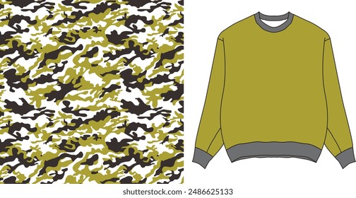 Cloth camouflage  texture for hunting, extreme sport.texture military camouflage repeats seamless army hunting print design