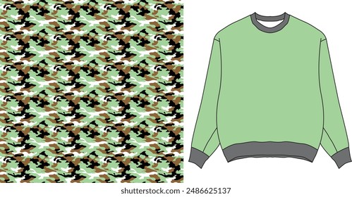 Cloth camouflage  texture for hunting, extreme sport.texture military camouflage repeats seamless army hunting print design